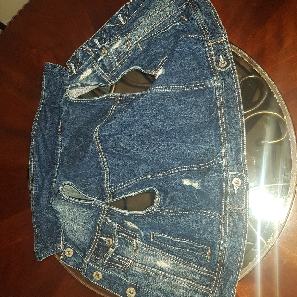 Women's Dark Denim Blue Jean Jacket